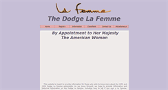 Desktop Screenshot of dodgelafemme.com