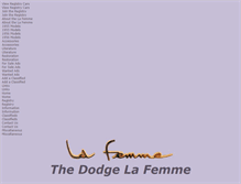 Tablet Screenshot of dodgelafemme.com